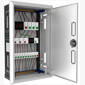 Recessed Electrical Distribution Enclosure with Breaker