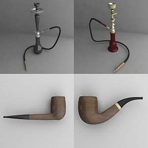 3d model smoking pipes