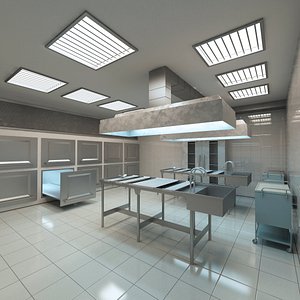 medical mortuary 3d model
