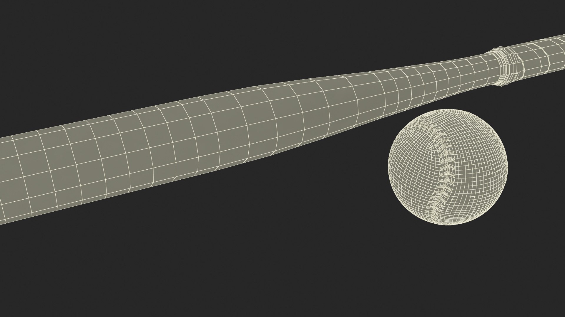 Aluminium Baseball Bat and Ball 3D - TurboSquid 2149894