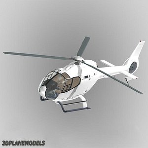 3d eurocopter ec-120b generic white
