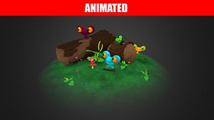 frogs pack animations 3D