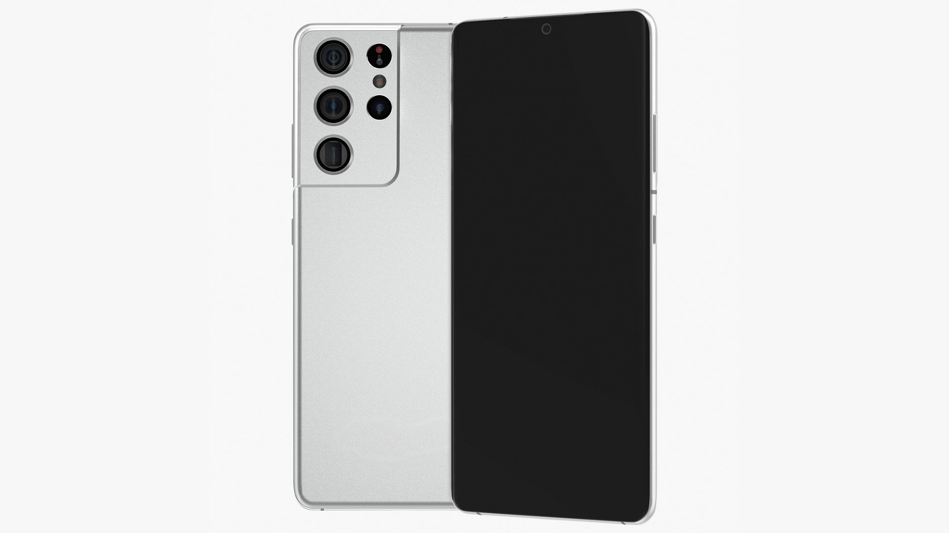 Smartphone Silver 3D model preview