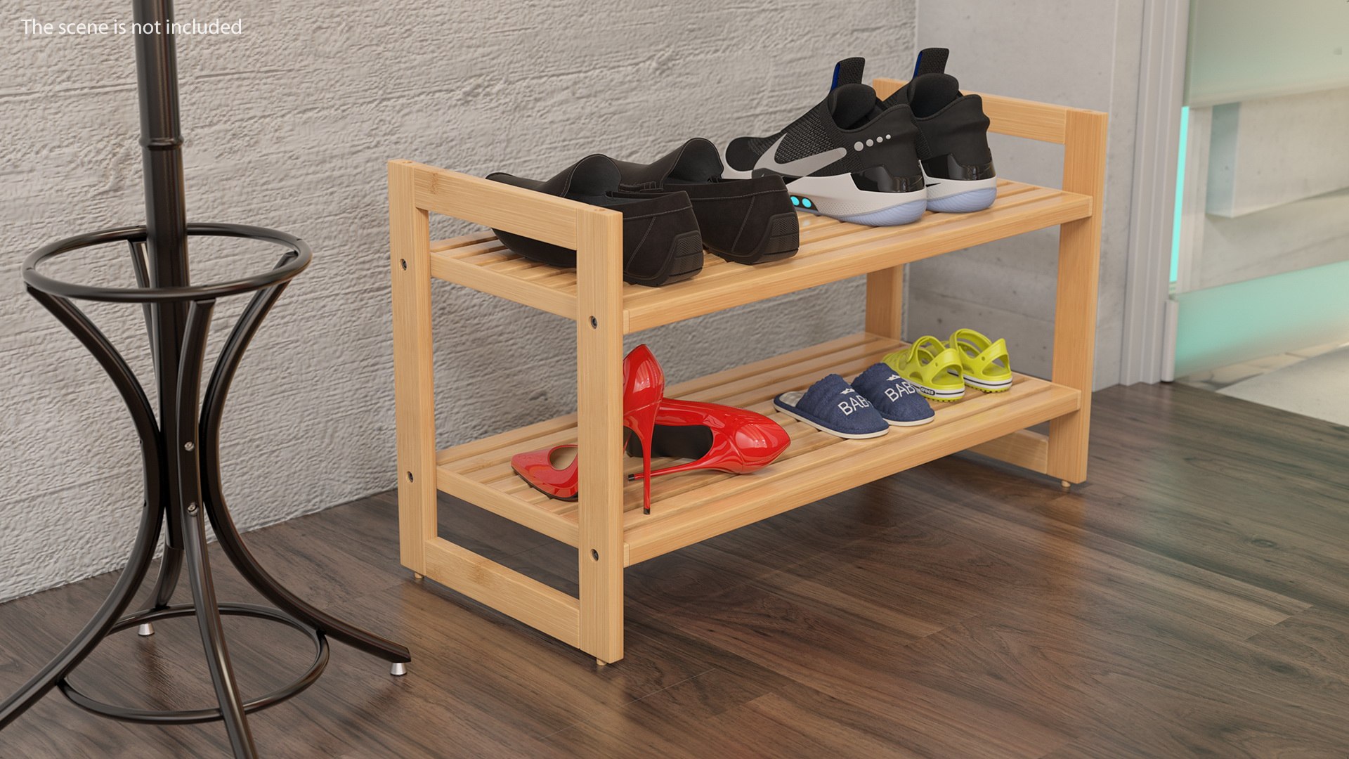 Wooden Stackable Shoe Rack 3D Model - TurboSquid 1521117