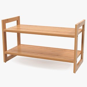 Wooden Stackable Shoe Rack