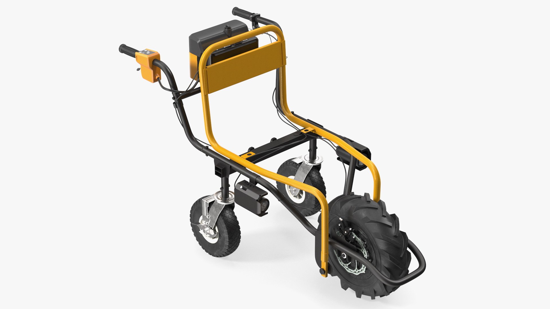 Motorized Electric Wheelbarrow Frame 3D model preview