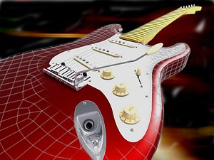 fender stratocaster guitar 3ds