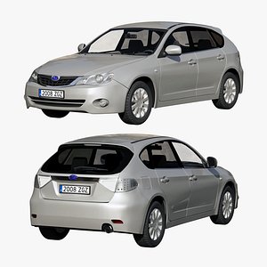 3D Subaru Impreza model
