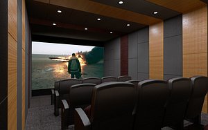 room home theater design 3D model
