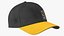 Cap Cotton Yellow Black Your Logo