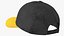 Cap Cotton Yellow Black Your Logo