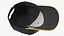 Cap Cotton Yellow Black Your Logo