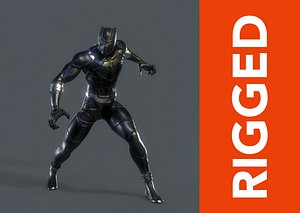 3D model Black Panther Rig