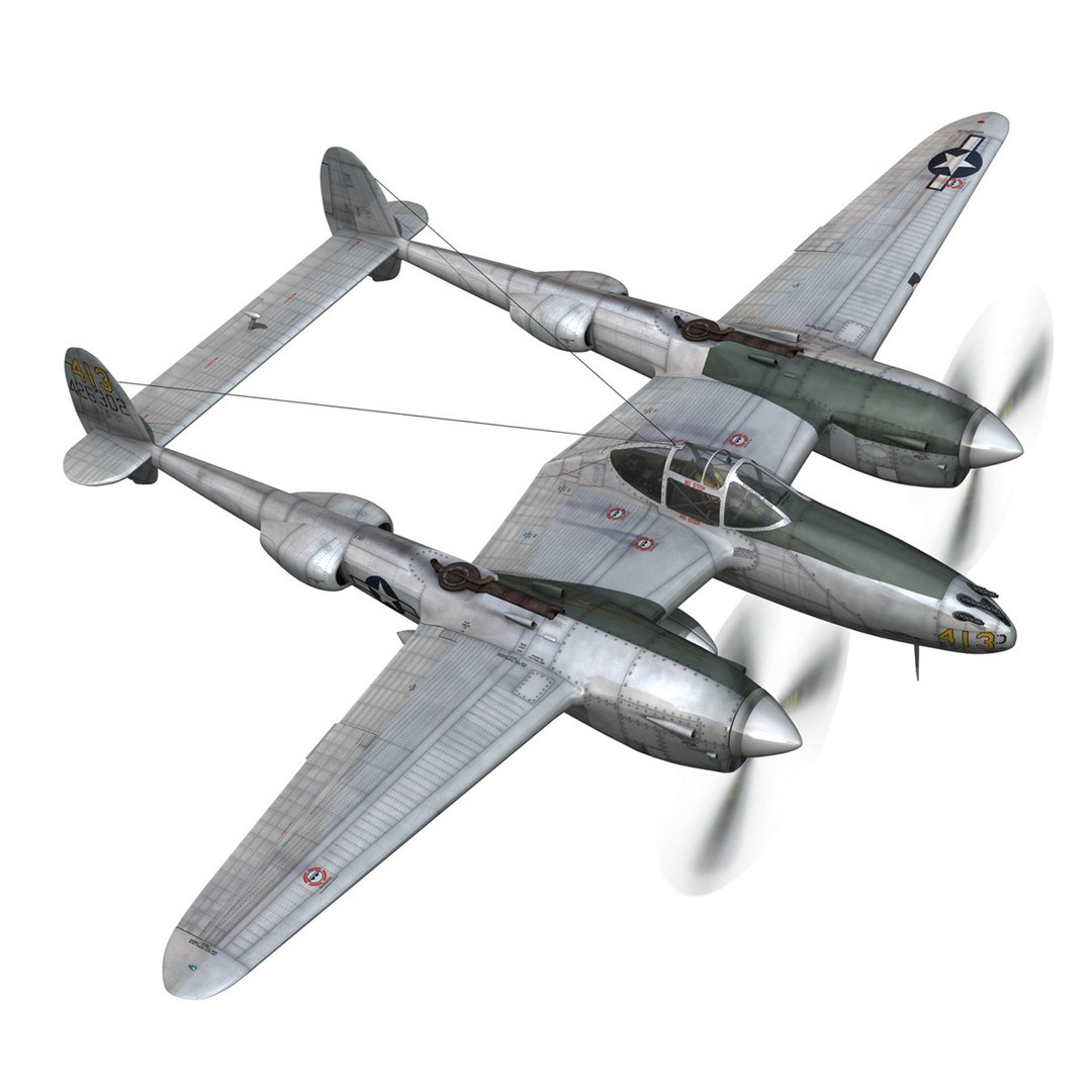 3d lockheed lightning - hazel