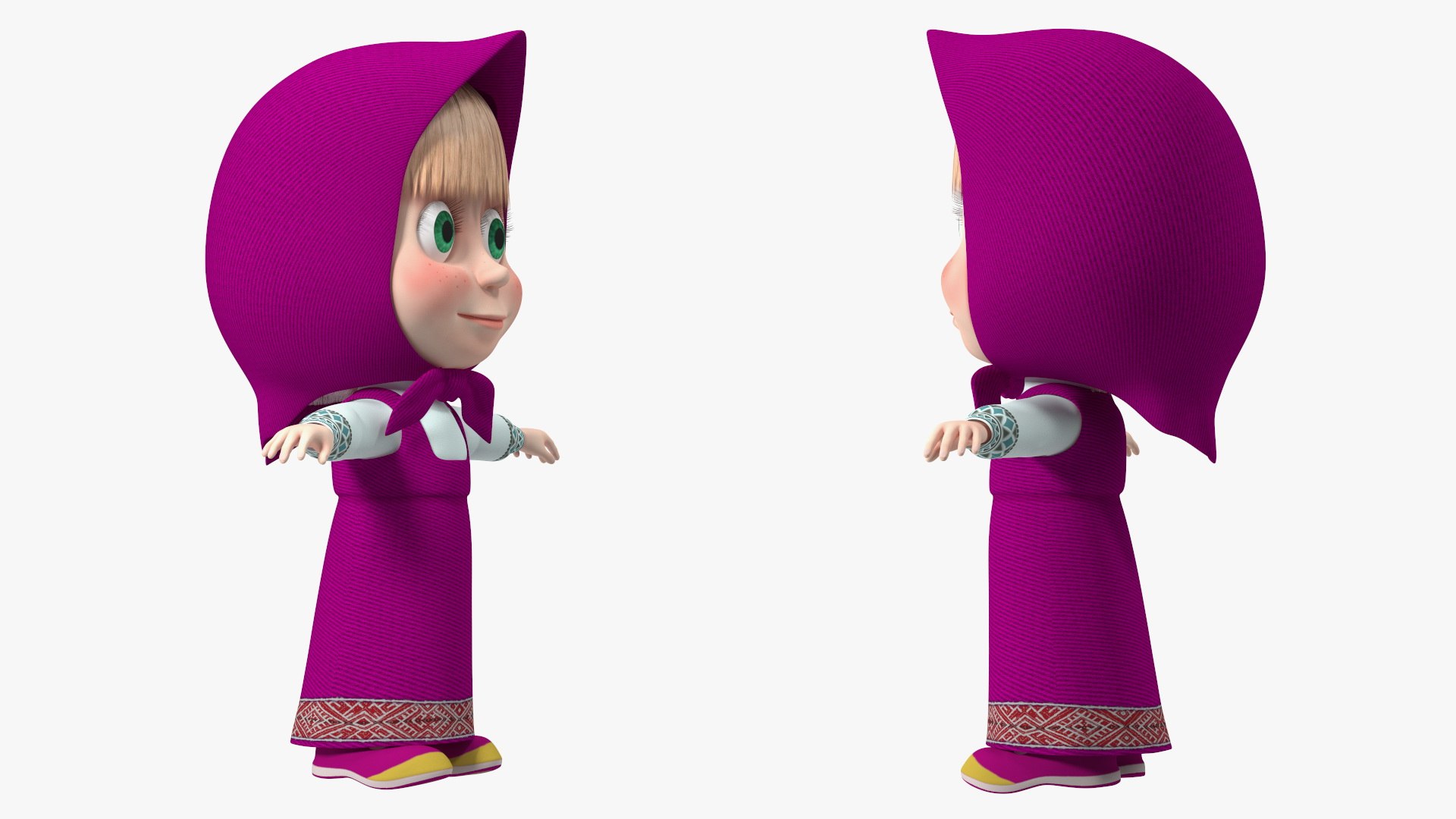 "Masha from Masha and the bear stabs ." - image created in Shedevrum