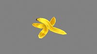 Cartoon banana peel - tilt