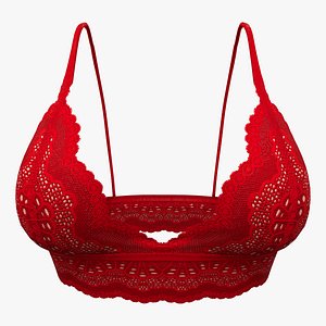 Red Lace Bralet Top
