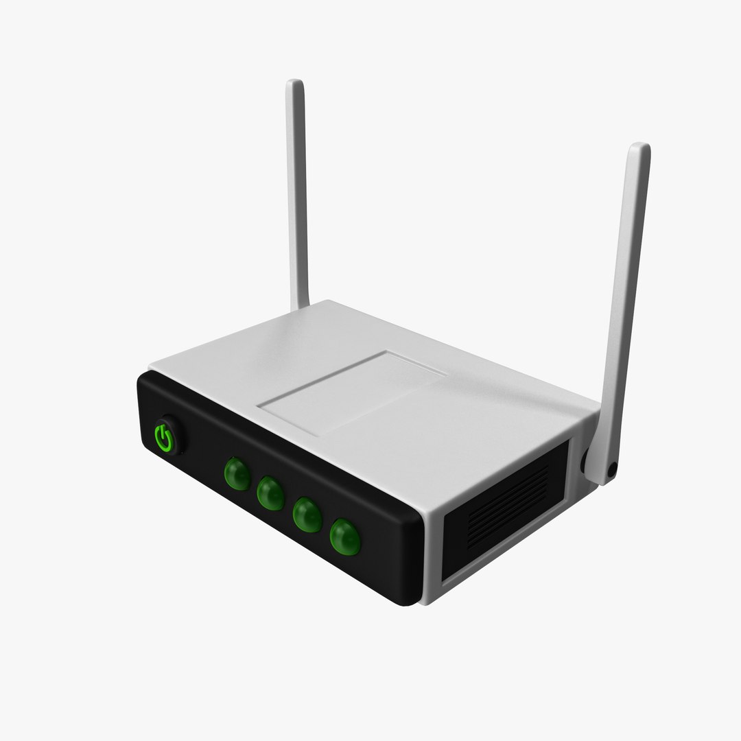 卡通无线路由器3D模型 - TurboSquid 2331753