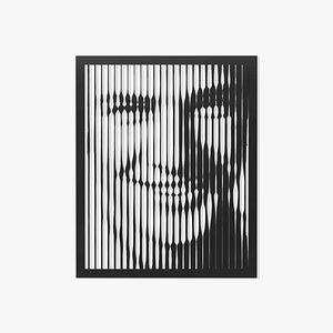 Halftone wall sticker Marlon Brando 3D model