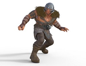 3D Barbarian Orc Warrior
