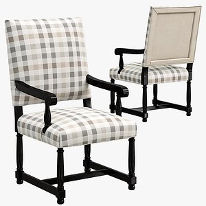 finch arm chair 3D model