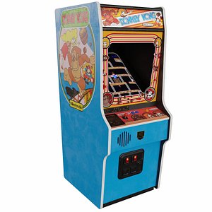 3D Donkey Kong Arcade Cabinet Retro model