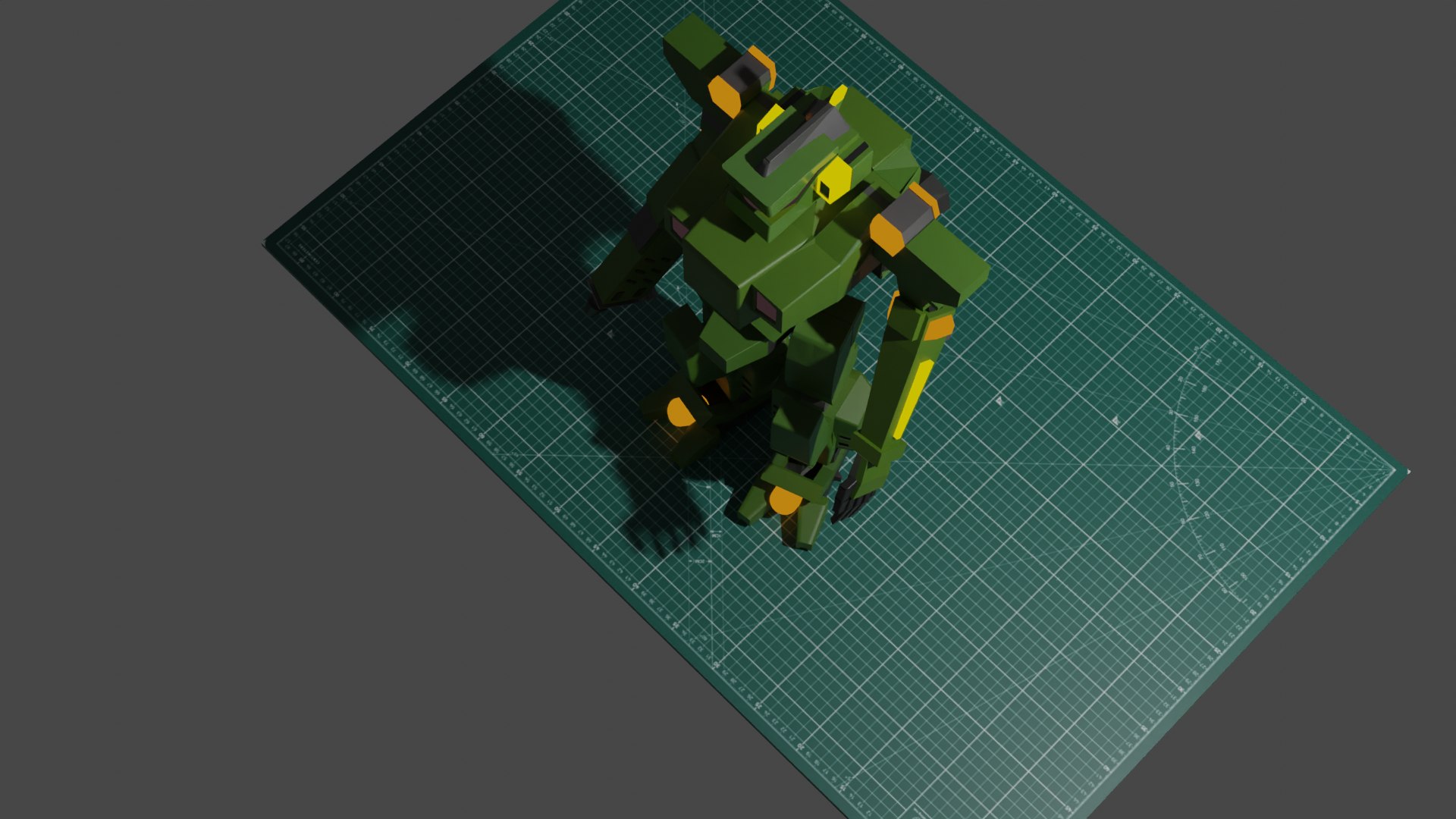 3D Low Poly Green Robot - TurboSquid 1857879