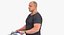 Arnold Casual Summer Walking Pose 01 With Shopping Cart 3D model