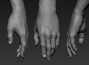 3D hand zbrush