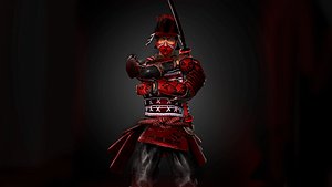 3D Samurai Warrior model