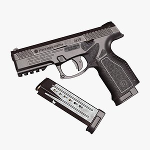 Steyr L9-A2MF Pistol game ready 3D model