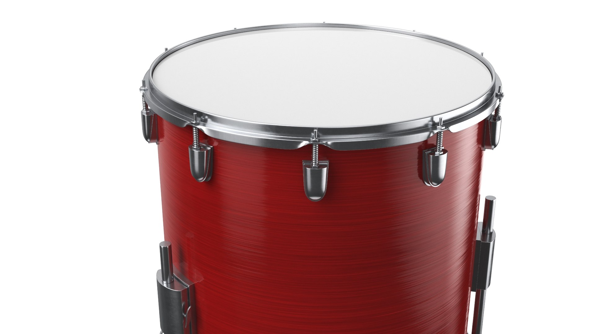 3D Floor Tom Drum Red TurboSquid 1811694   Tom2 