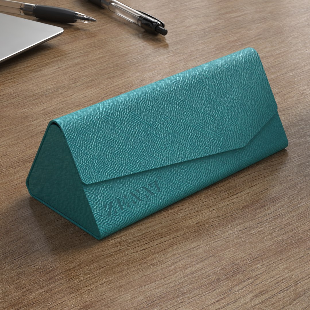 Triangular Glasses Case Turquoise 3D Model - TurboSquid 2426093