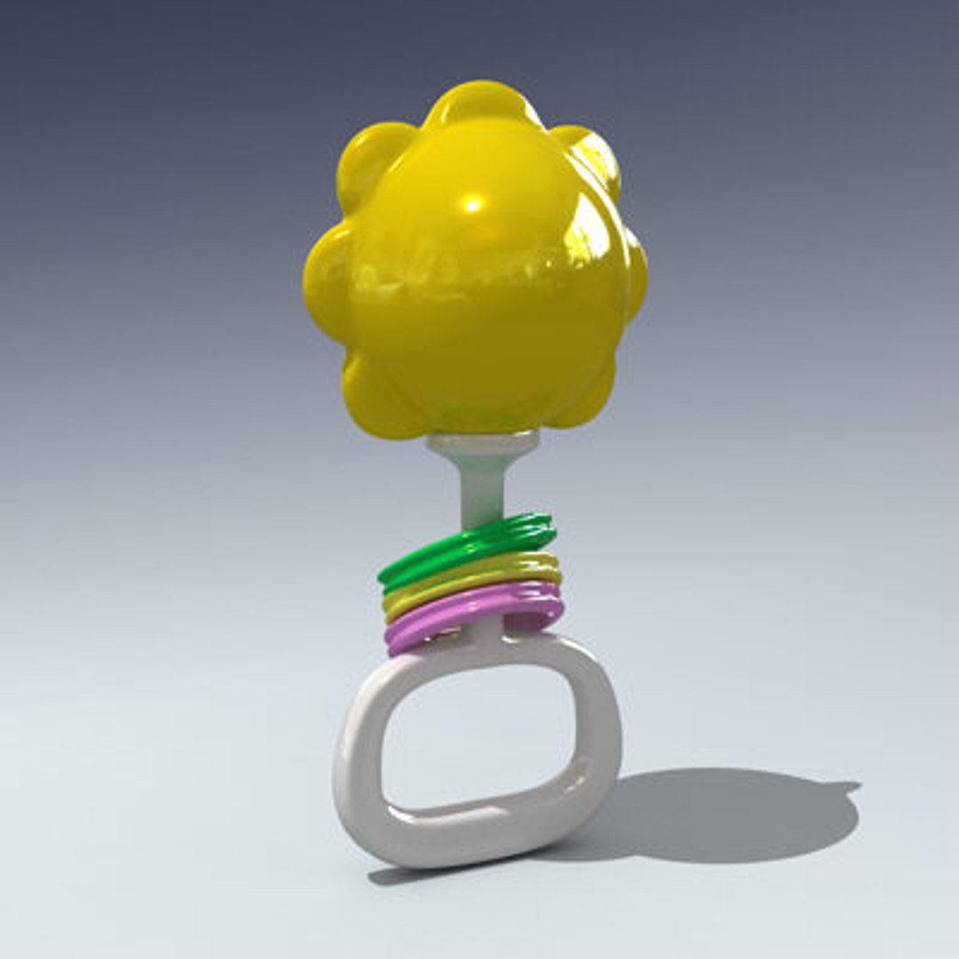 3d Baby Rattle Model
