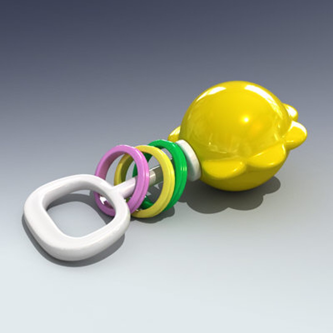 3d Baby Rattle Model
