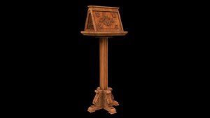 3D bible wood stand