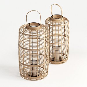 3D bamboo lanterns juno model