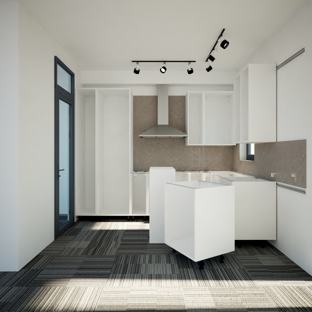 3D Sektion Assembling Kitchen - TurboSquid 1995149