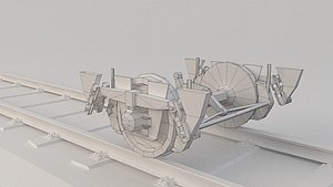train wheel bogie 3D model
