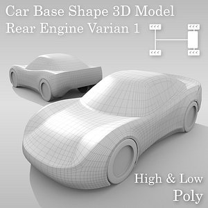 car base variants 3D model
