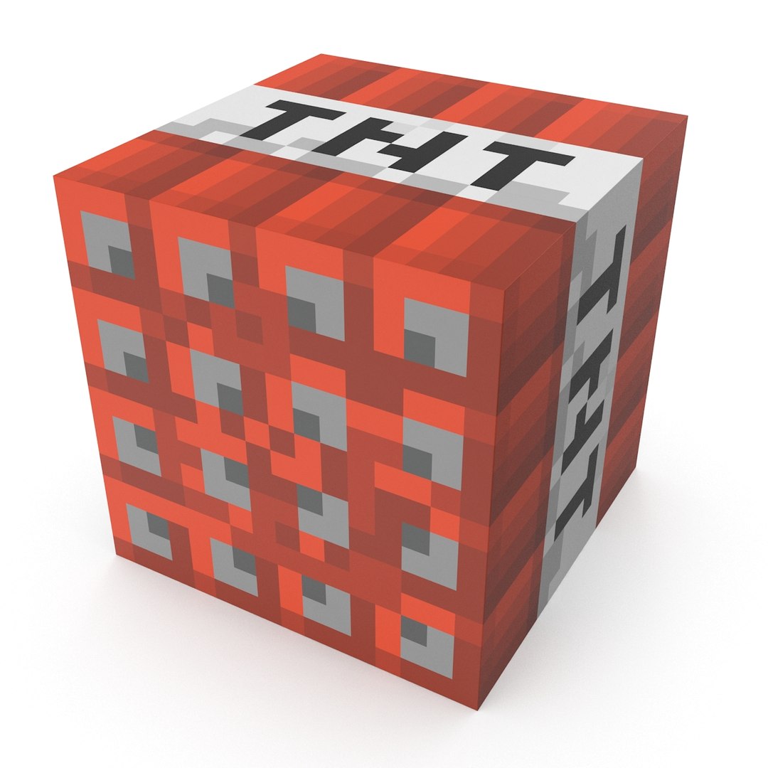 3d Minecraft Tnt Model