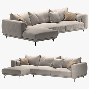 3D NR23 Three Seater Sofa model