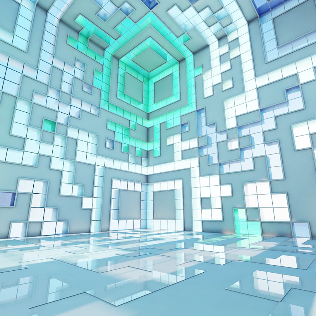 Large Architectural Interior Obj
