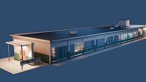 3D Sakura Heights - 120 Asset Japanese High School Faculty  Staff Wing Kit