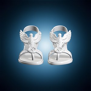 Ancient Hermes Sandals 3D Print Model 3D model