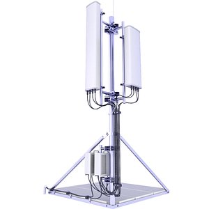 Cell Phone Tower 5 3D model