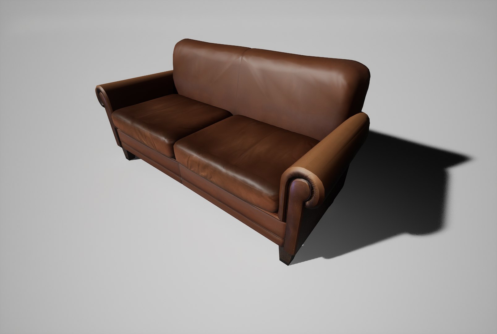 3D Leather Sofa Model - TurboSquid 1953694