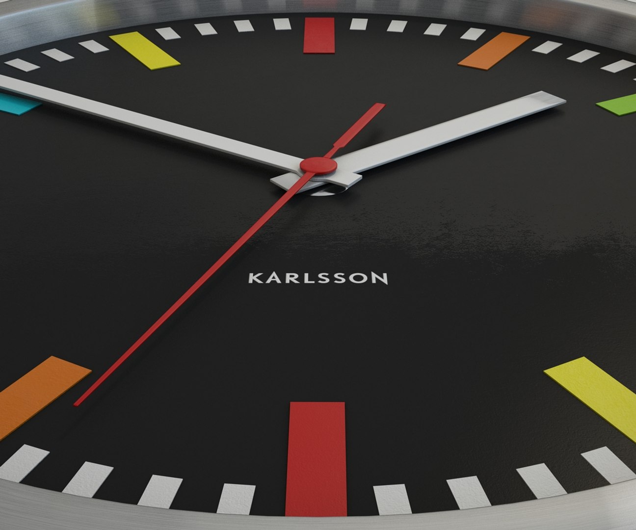 Karlsson Rainbow Wall Clock 3d Max