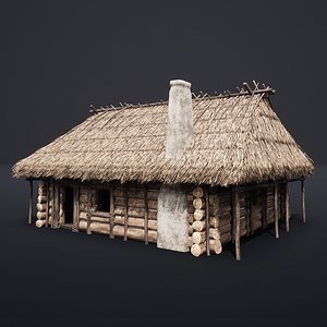 MEDIEVAL SLAVIC HOUSE COTTAGE CABIN HUT GENERIC VILLAGE FARM AAA 3D model