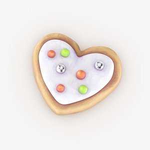 Cartoon Christmas Cookie F 3D model